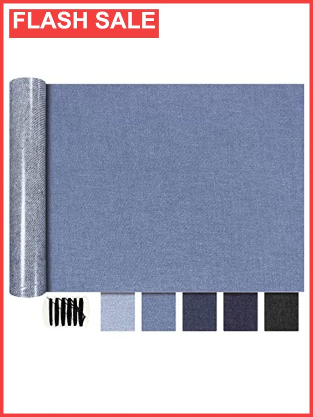Oversized Iron-On Denim Patches for Jeans Repair & Decoration